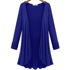 Stickad cardigan för damer med volanger – Chiara höstmagi
