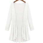 Stickad cardigan för damer med volanger – Chiara höstmagi