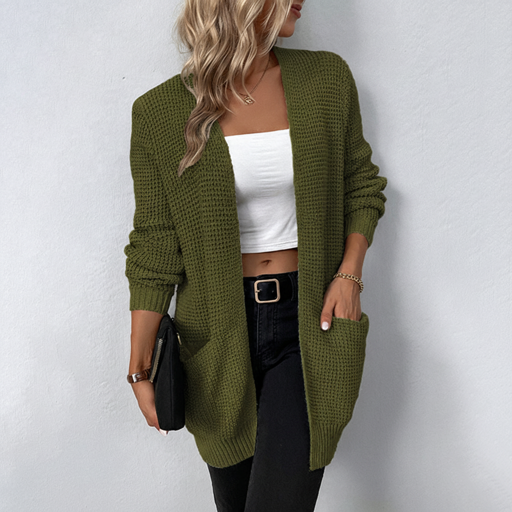 Lång skuren cardigan - Susanne