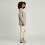 Löst skuren cardigan med knappslå - Jamila