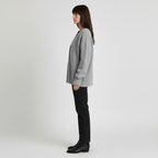 Löst skuren cardigan med knappslå - Jamila