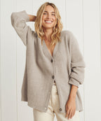 Damernas cashmere väst med V-ringning – Sylvie